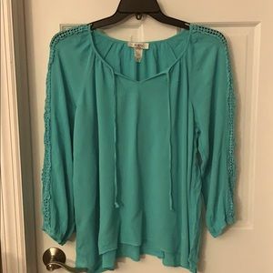 Moa Moa Boho style plus size green long sleeve 2XL